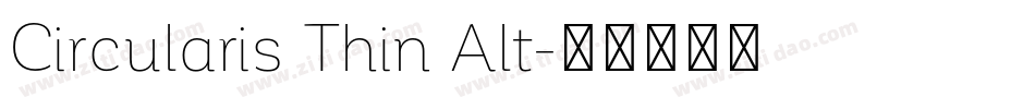 Circularis Thin Alt字体转换